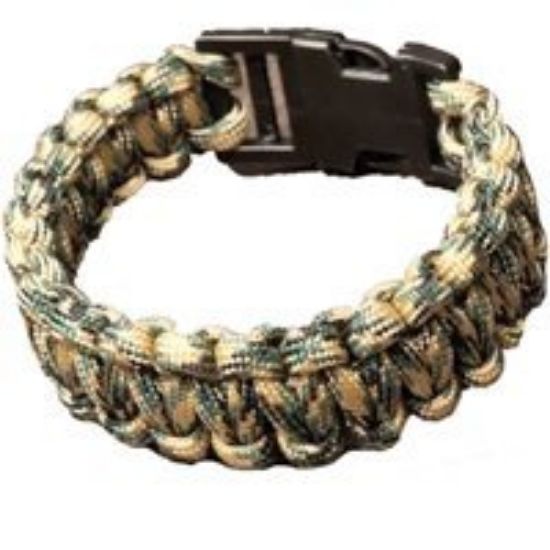 Picture of Parachute-Cord Survival Bracelet Camo Large