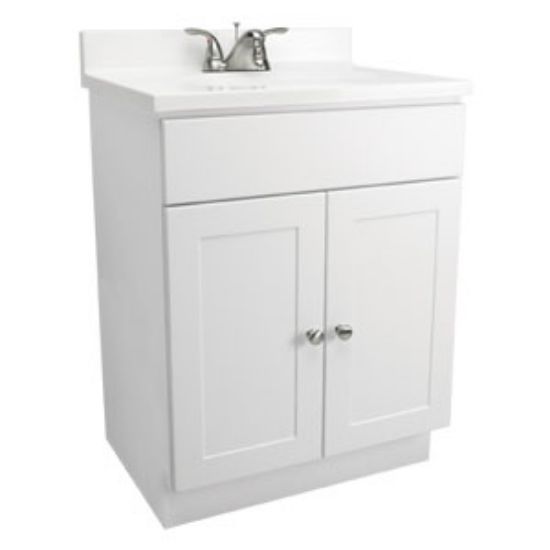 Picture of 2 Door White Vanity With Top