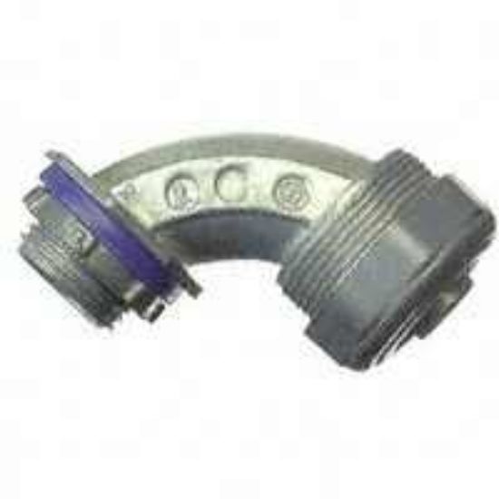 Picture of Liquid-Tight Connector 90°-Elbow 1" Multi-Piece Die-Cast-Zinc