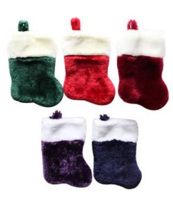 Picture of 7" Velvet Touch Plush Mini Stocking