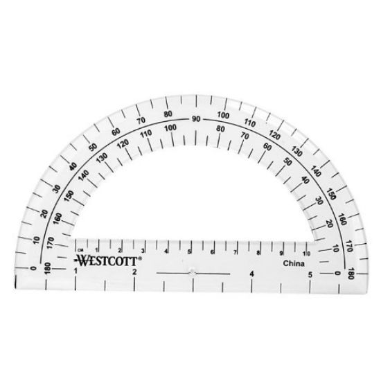 Picture of Protractor Plastic 6"