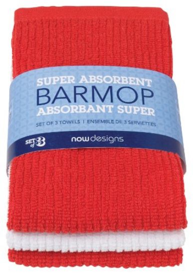 Picture of Kitchen-Towel Barmop Set/3 Red