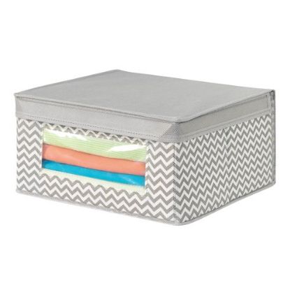 Picture of Axis Medium Storage-Box - Chevron Taupe/natural