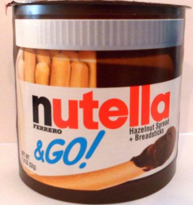 Picture of Nutella Ferrero Hazelnut Spread +Breadsticks net wt.1.8oz