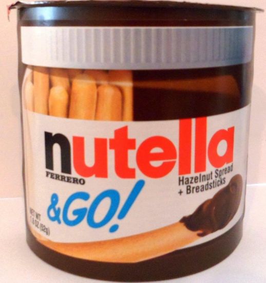 Picture of Nutella Ferrero Hazelnut Spread +Breadsticks net wt.1.8oz