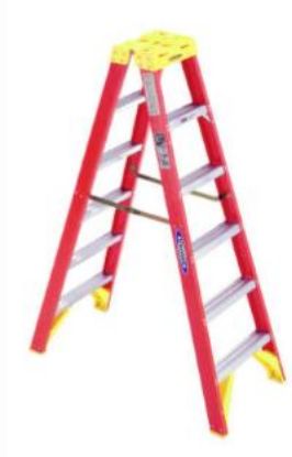 Picture of Step-ladder Twin-step Fiberglass 8' Type1a 300-Pounds-Duty-Rating