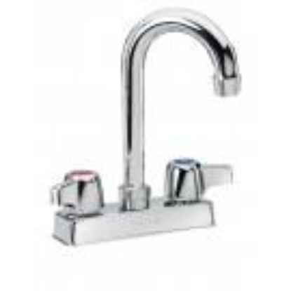 Picture of Commercial Deck-mount Faucet 3-1/2" Goose-neck