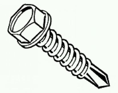 Picture of Sheetmetal-Screw Zinc 2"
