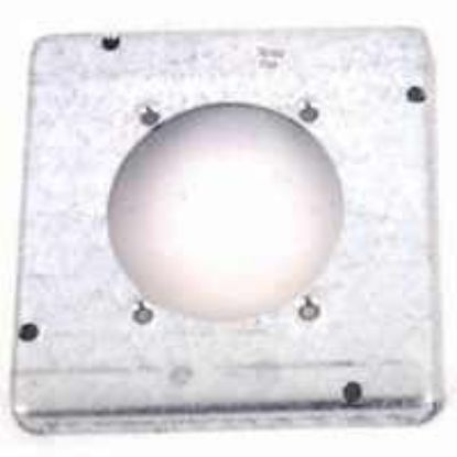 Picture of 4-11/16" Square Electrical-Box-Cover Raised 1/2" 30/60 AMP Receptacle 2.625" Diameter