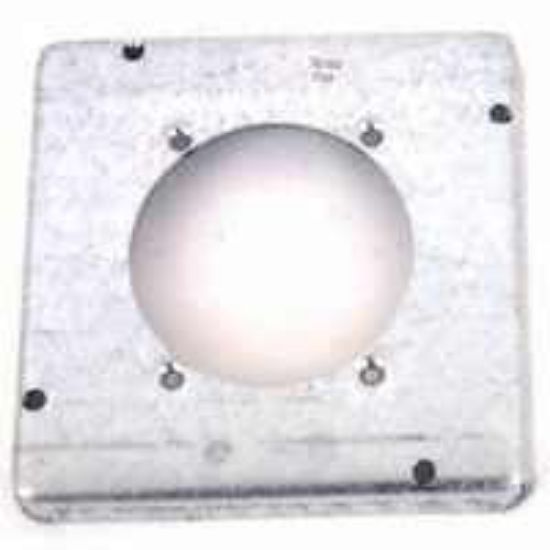 Picture of 4-11/16" Square Electrical-Box-Cover Raised 1/2" 30/60 AMP Receptacle 2.625" Diameter