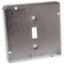 Picture of 4-11/16" Square Electrical-Box-Cover Steel 1/2" Rise Single Toggle