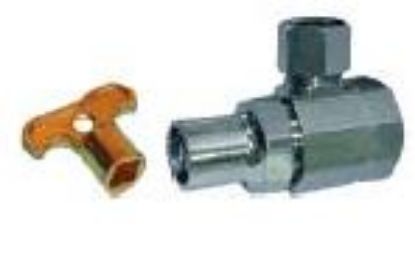 Picture of 1/2" IPS X 3/8" CMP Angle Supply-Stop Loose Key