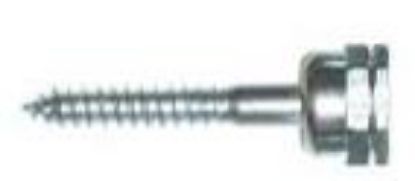 Picture of Wood-screw Rod-hanger 3/8" X 2" Straight