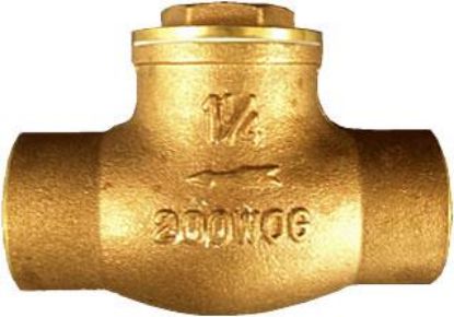 Picture of Check-Valve 1-1/2" C X C Brass Swing Sweat