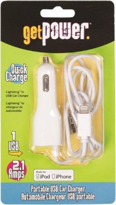 Picture of Mfi Car Charger With Extra USB-Port And Lightning