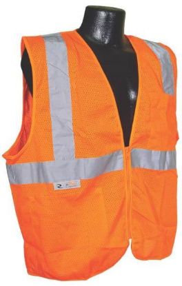 Picture of Safety-Vest Large High-Visibility Orange Meets Ansi/isea 107-2010 Standards