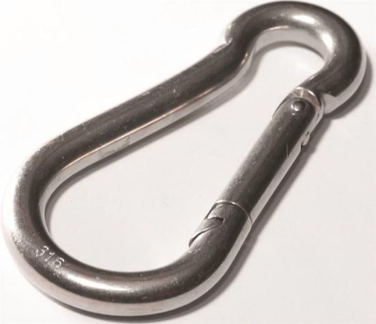 Picture of 9/32 Interlocking-Spring-Snap Steel Zinc 3/4" Opening X 2-3/4 Overall Length