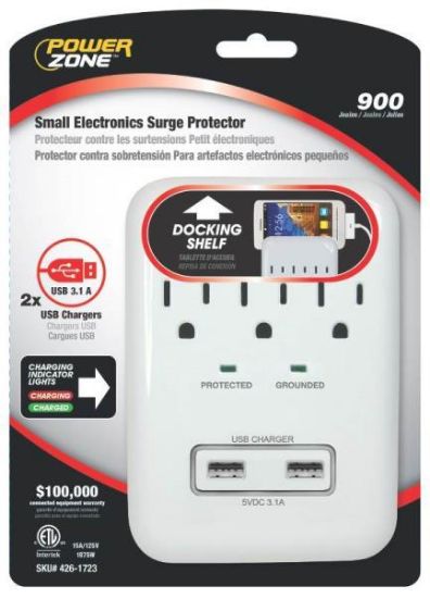 Picture of Surge-Protector With 2 Usb Chargers