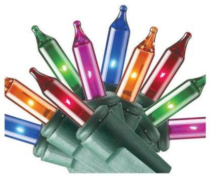 Picture of Christmas-Lights Multi-color String To String 12" Lead Wire 4" End 2.75"