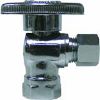 Picture of 1/2 Ips X 1/4 Cmp Supply-Stop Quarter-Turn Finish Chrome-Plated