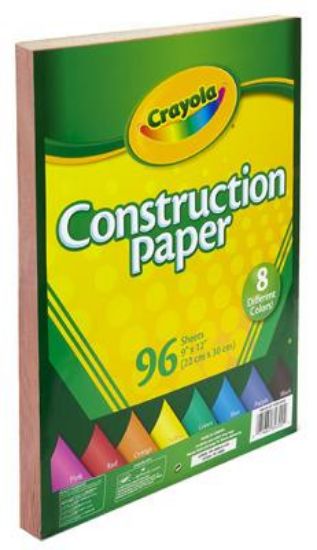 Picture of Construction-Paper 96 Sheet Crayola 8 Assorted Colors