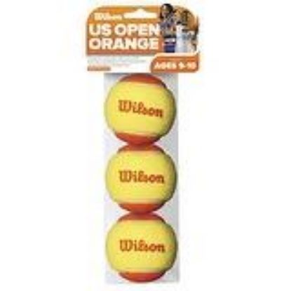 Picture of Yellow/orange 3-balls Low Compression Tennis Ball Ideal For Ages 8 Years Old And Up Stage 2 Ball Ide...