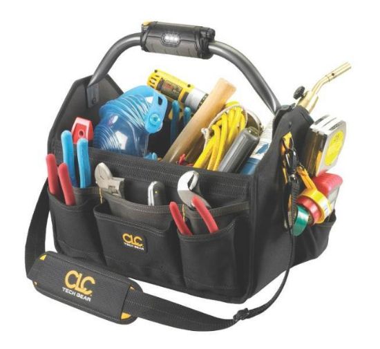 Picture of Tech Gear Open Top Tool Carrier With8-1/2 In W X 15 In D X 11-1/2 In H Polyester Black