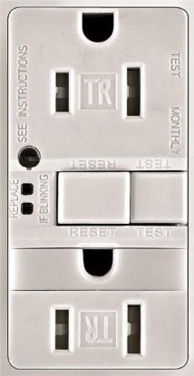 Picture of 15-Amp Duplex Receptacle Tamper-Resistant Self-Test Night-Light White