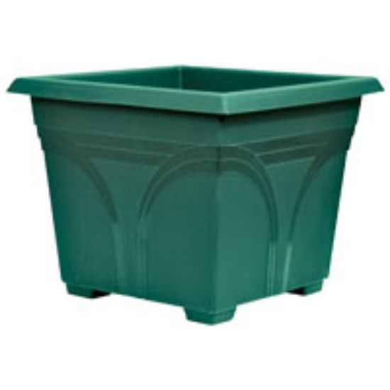Picture of 15" Resin Deck Box-Planter Green