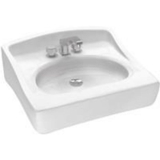Picture of 19-1/2 X 17 X 8-1/2 Wall Hung Lavatory-Sink White