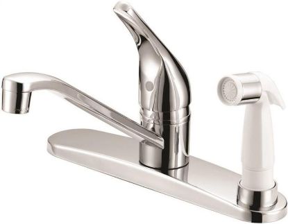 Picture of Kitchen-Faucet Chrome White Deck-Spray