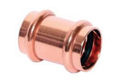 Picture of Copper-Fitting Press-Join 1-1/2" Coupling No-Stop P X P