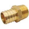 Picture of Pex Fitting Barb Male Adapter Brass 1" Pex ¾" Mpt