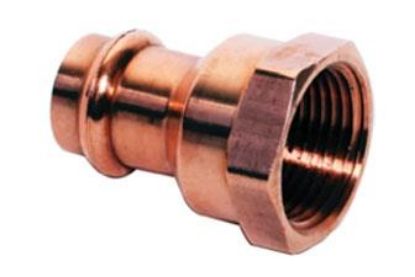 Picture of Copper-Fitting Press-Join 1-1/2" X 1-1/4" Female-Adapter P X Fpt