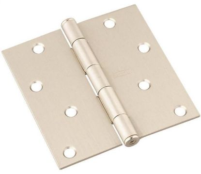 Picture of Door-Hinge 4" Loose Pin Square Satin-Nickel