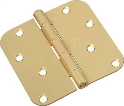 Picture of Door-Hinge 4 Residential Loose Pin 5/8"-Radius Polished Brass