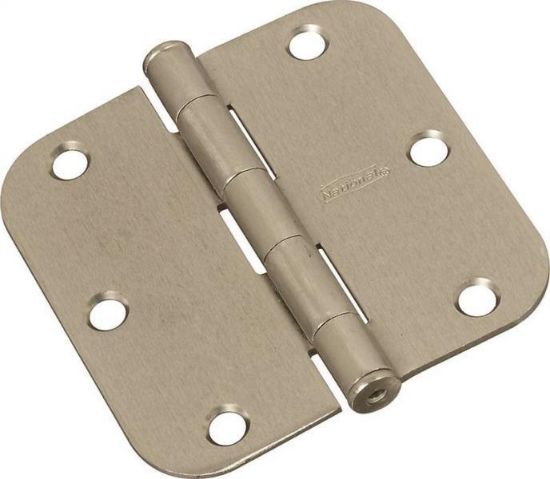 Picture of Door-Hinge 3.500" Residential Loose Pin 5/8"-Radius Satin-Nickel