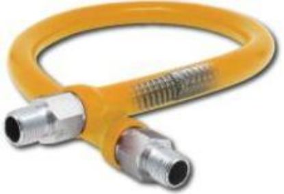 Picture of 1/2" X 24 Commercial Gas-Connector Mesh PVC-Coated Mip X Fip