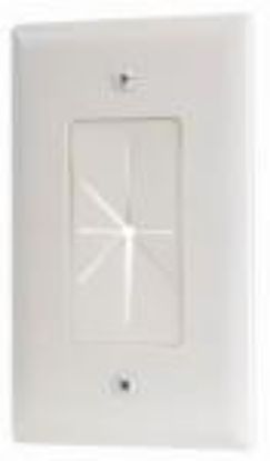 Picture of Pass Through For Low-Voltage A/v Cables White Wall-Plate