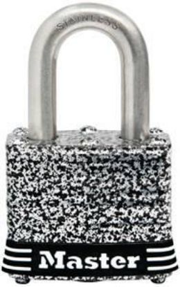 Picture of Keyed-padlock Wide Laminated-Steel 1-9/16 In Keyed-Alike 4 Pin 9/32 In Diameter X 3/4" H X 5/8 In W ...
