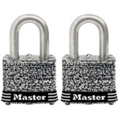 Picture of Keyed-padlock Wide Laminated-Steel 1-9/16 In Keyed-Alike 4 Pin 9/32 In Diameter X 3/4" H X 5/8 In W ...