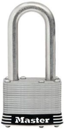 Picture of Keyed-padlock Laminated-Steel Stainless-Steel 1-3/4" In Keyed-alike 4 Pin 5/16" Diameter X 1-1/2" In...