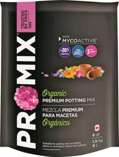 Picture of Volume 8-UsDryQuart Organic Potting-Soil With Slow Release Fertilizer Pro Mix
