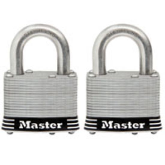 Picture of Keyed-padlock Laminated-Steel 2 In Keyed-Alike 4 Pin 3/8" Diameter X 1" H X 15/16 In W
