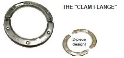 Picture of "the Clam" Flange Repair Ring Stainless-steel Snap Together