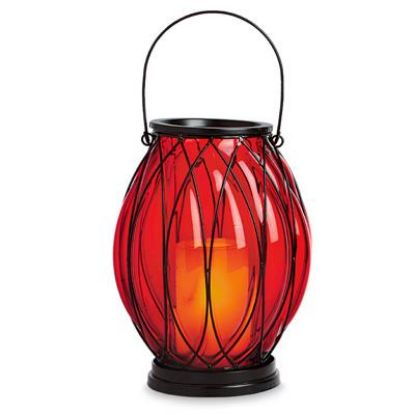 Picture of Red Bo Glass Lantern