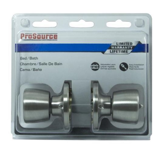 Picture of Tulip-Knob Privacy-Lock 2-3/8 - 2-3/4 Backset Stainless-Steel