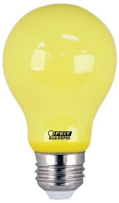 Picture of Light-Bulb A-19 Yellow Bug-Light