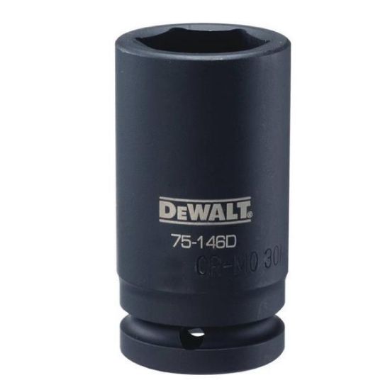 Picture of Impact-Socket Deep 30-mm 6-points Cr-440-steel Black-oxide-finish