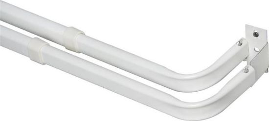 Picture of 28-48 Double Window-Curtain-Rod White